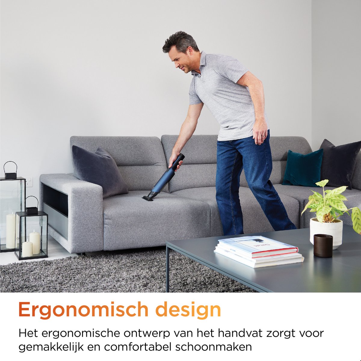 Shark Wv270eu Kruimeldief - Snoerloos - Krachtigere Zuigkracht - Incl. Opzetstukken - Blauw