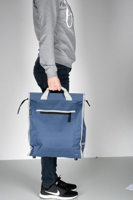 Dunlop Fietstas - Met Extra Opbergruimte - Afneembaar Als Boodschappentas - Blauw