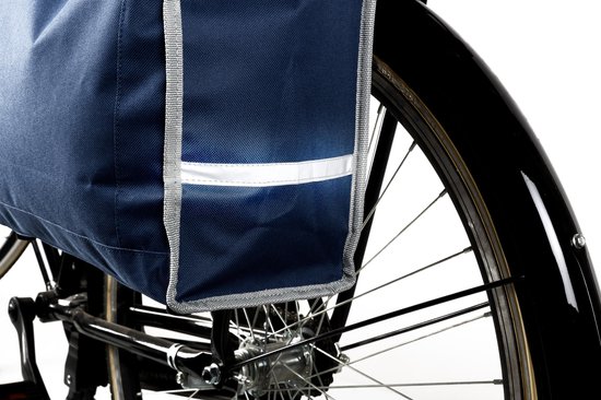 Dunlop Fietstas - Met Extra Opbergruimte - Afneembaar Als Boodschappentas - Blauw