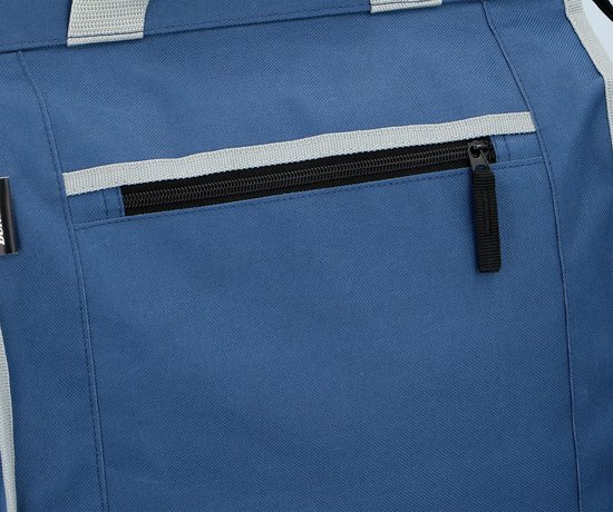 Dunlop Fietstas - Met Extra Opbergruimte - Afneembaar Als Boodschappentas - Blauw