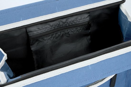 Dunlop Fietstas - Met Extra Opbergruimte - Afneembaar Als Boodschappentas - Blauw