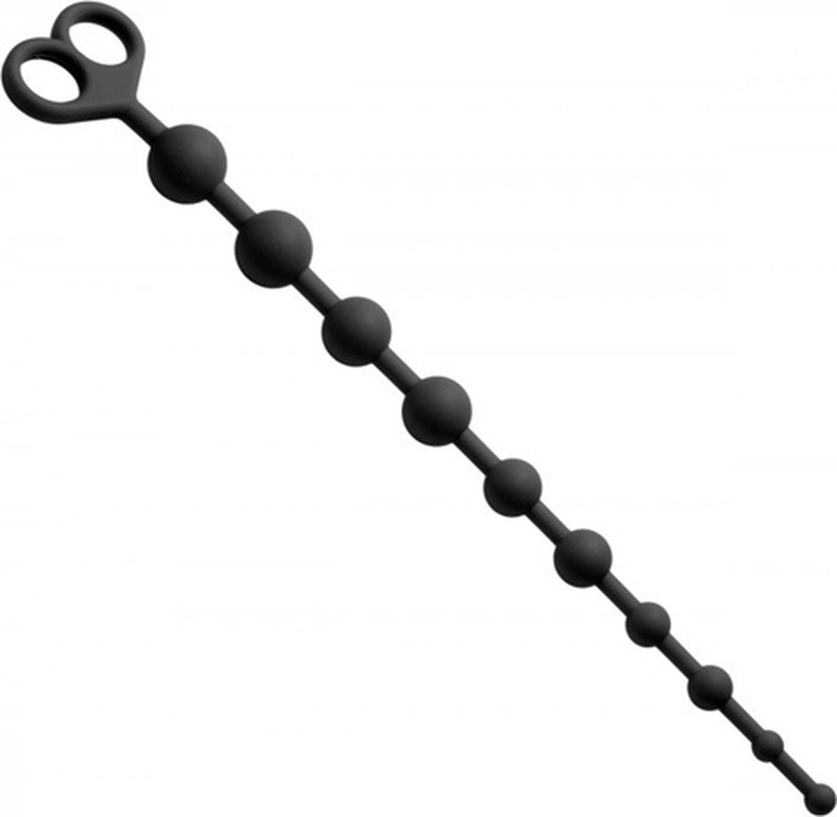 Frisky e siliconen anaal kralen - Zwart