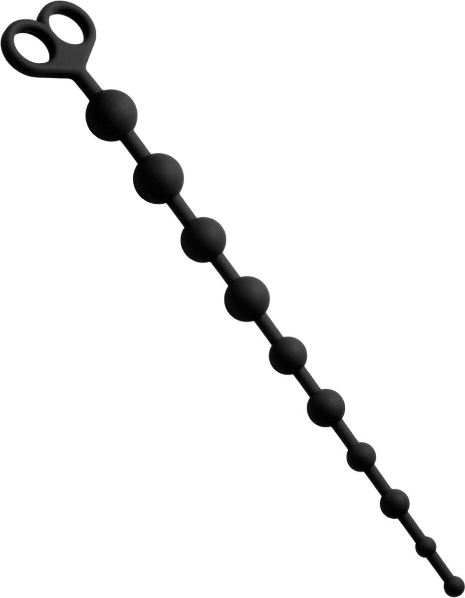 Frisky e siliconen anaal kralen - Zwart
