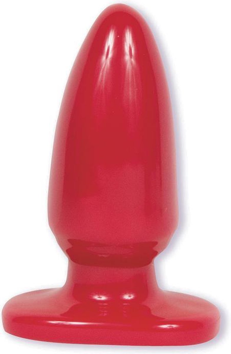 Doc Johnson Grote rode butt plug - Rood