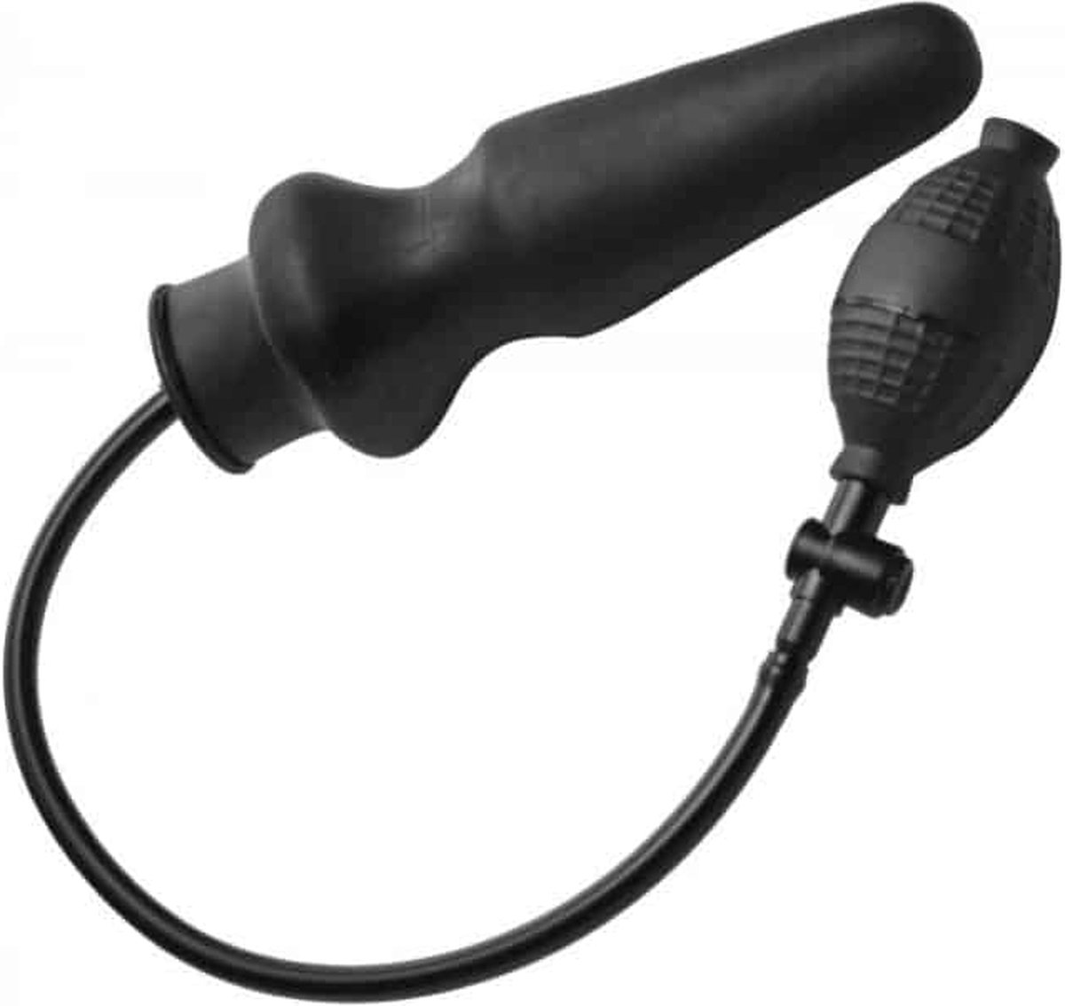 Master Series Opblaasbare XL anaalplug - Zwart