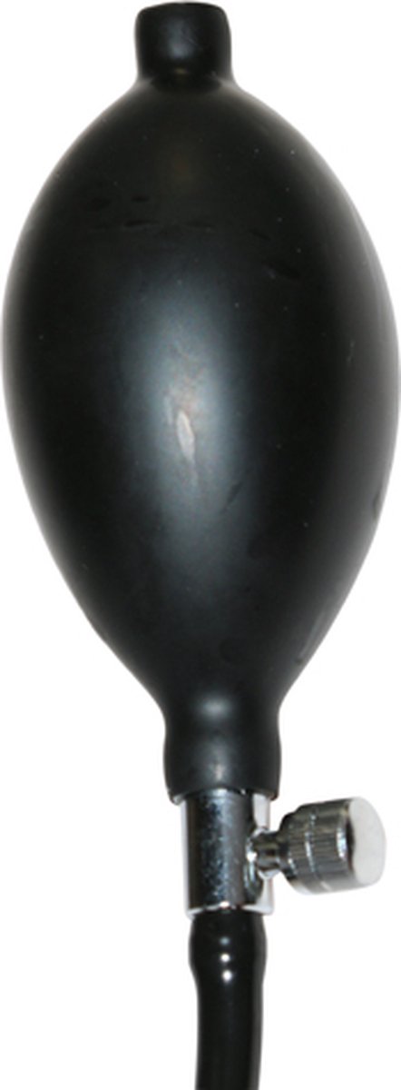 Master Series Opblaasbare XL anaalplug - Zwart