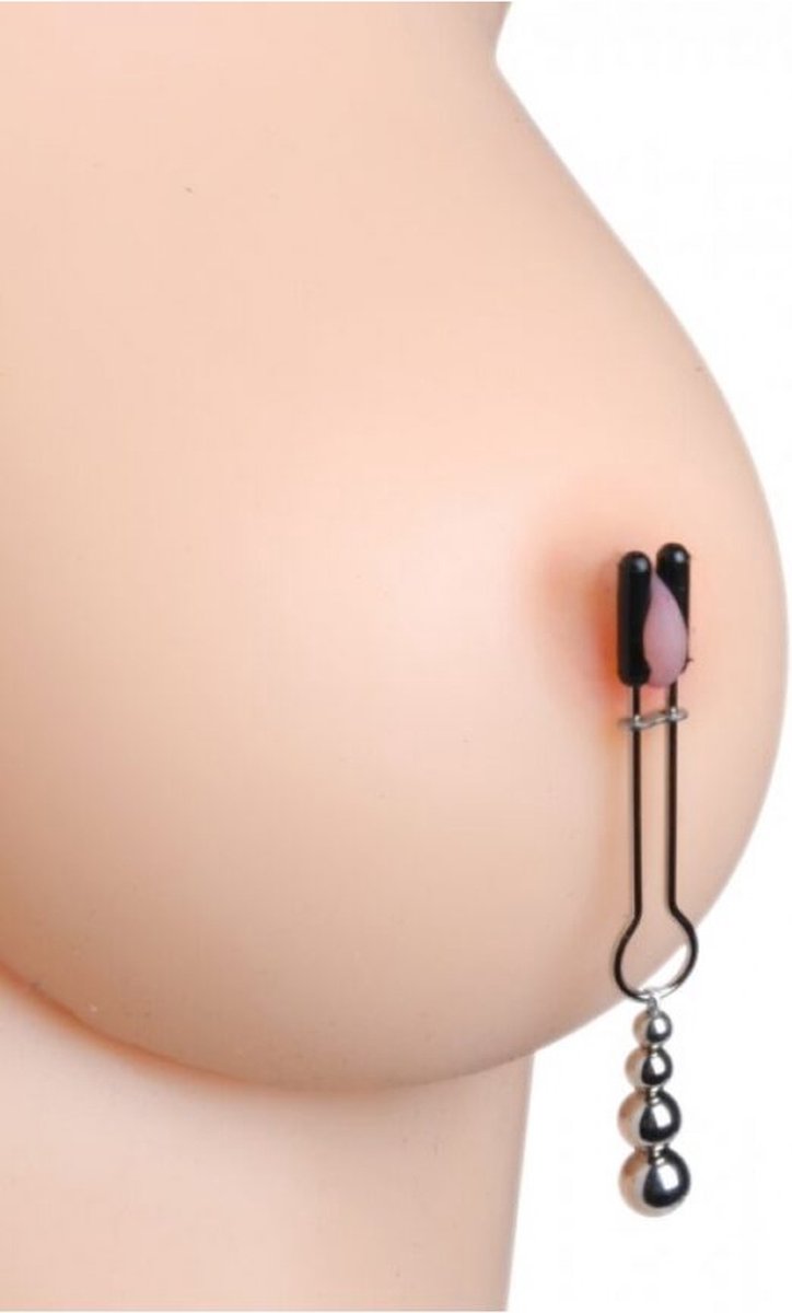 Master Series Sierlijke kralen tepelklemmen - Silver