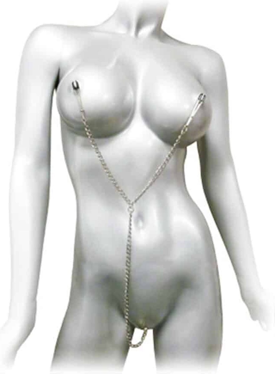 Master Series Tepel en clitoris klemset - Silver