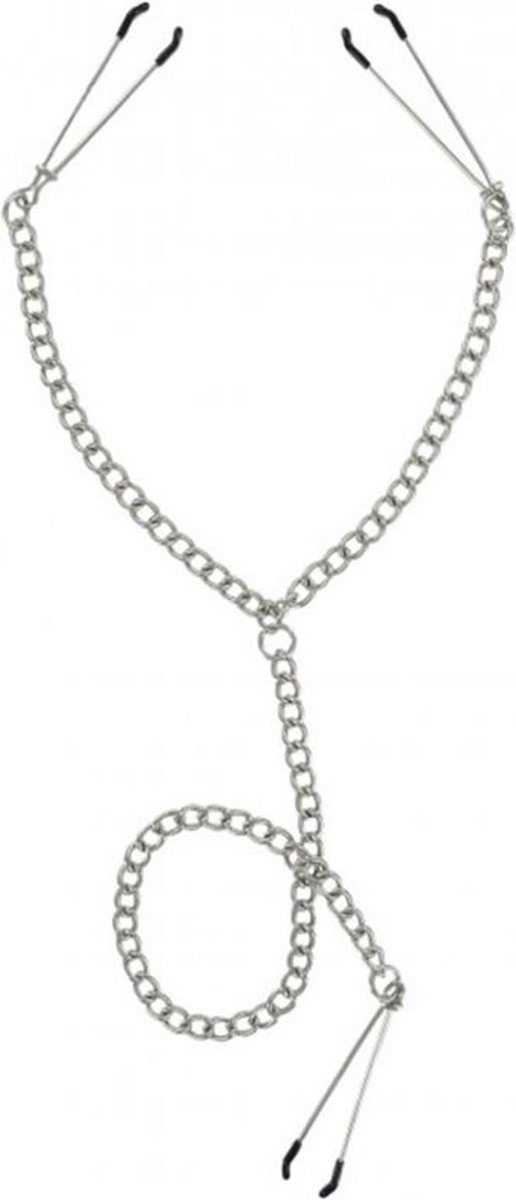 Master Series Tepel en clitoris klemset - Silver