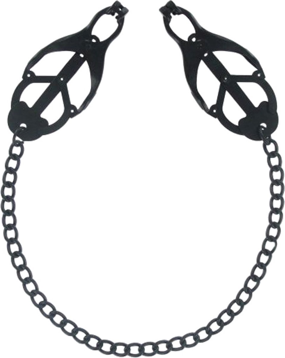 Master Series Monarch Noir Nipple Vice tepelklemmen - Zwart