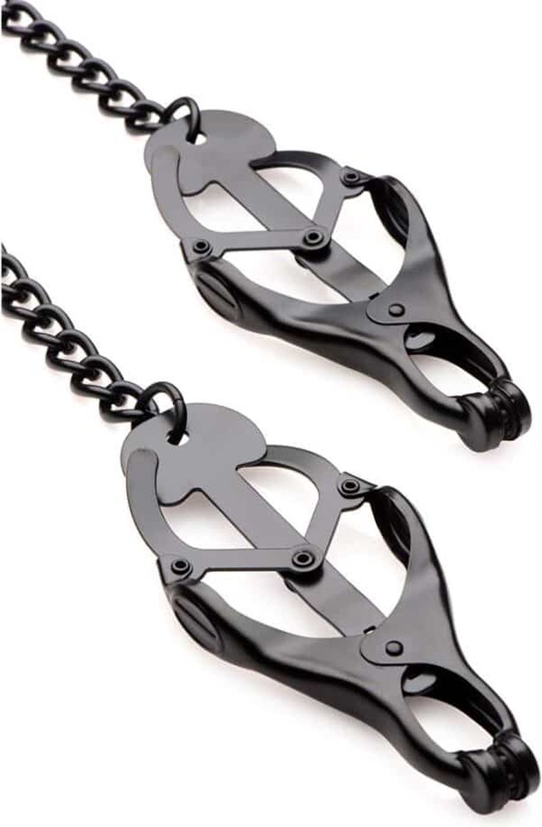 Master Series Monarch Noir Nipple Vice tepelklemmen - Zwart