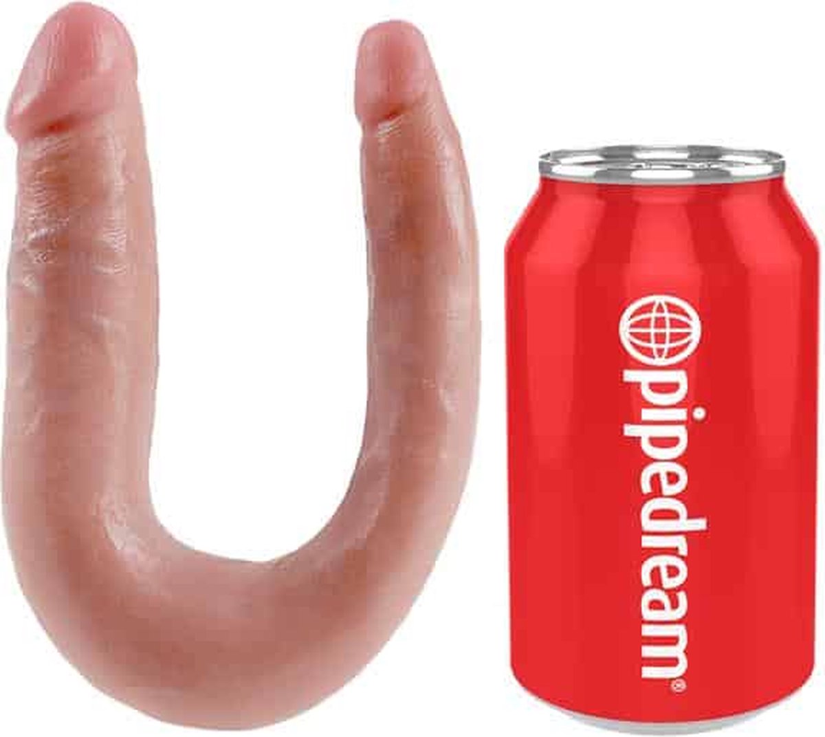 King Cock Realistische dubbele dildo 33,5 cm - Beige