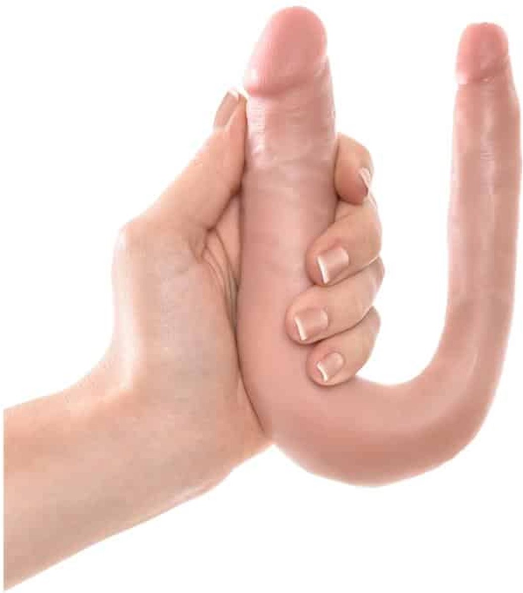 King Cock Realistische dubbele dildo 33,5 cm - Beige