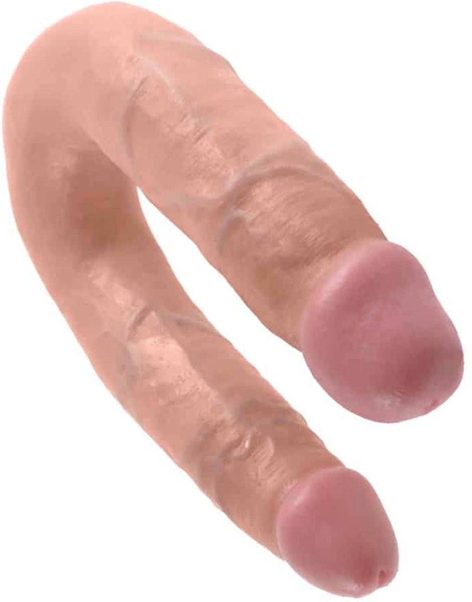 King Cock Huidkleurige Double Trouble 34,6 cm - Beige