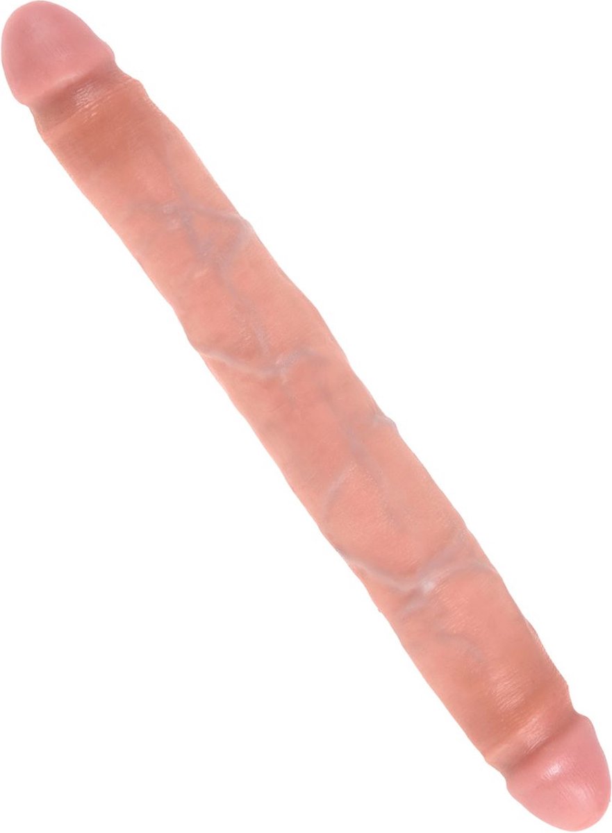 King Cock Huidkleurige dubbele dildo - 31 cm - Beige