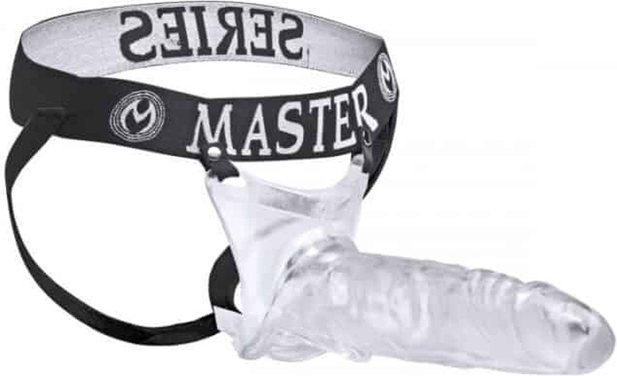 Master Series Holle Dildo Strap-On - Transparant