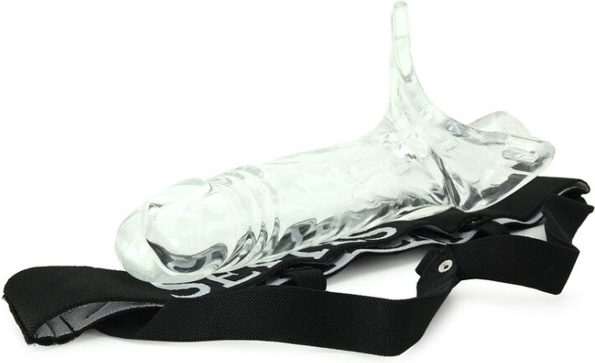 Master Series Holle Dildo Strap-On - Transparant