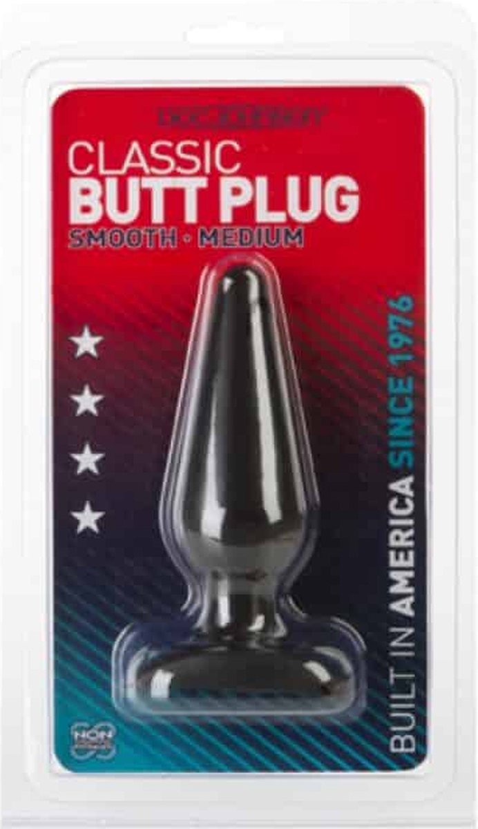 The Classics e Classic buttplug medium - Zwart