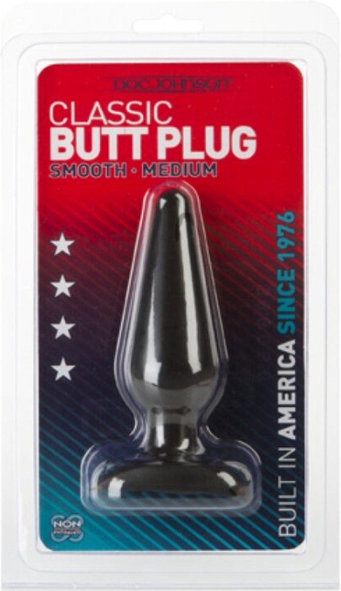 The Classics e Classic buttplug medium - Zwart