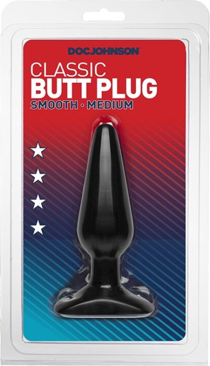 The Classics e Classic buttplug medium - Zwart