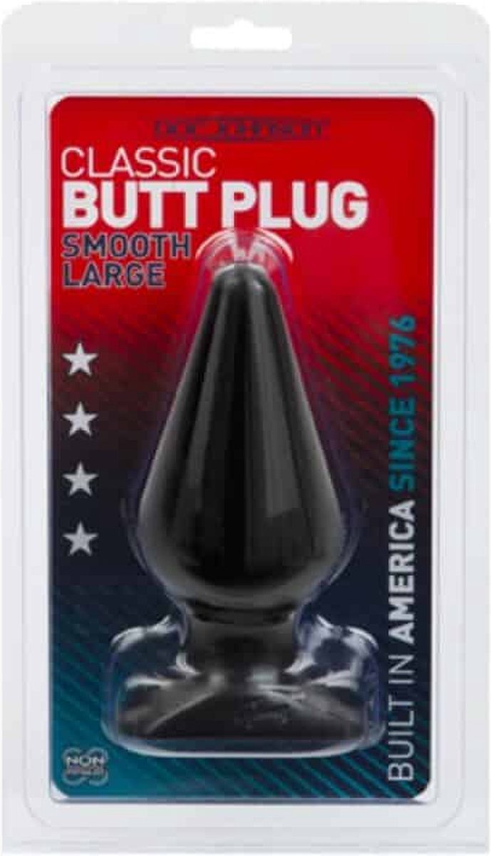 The Classics e Classic grote buttplug - Zwart