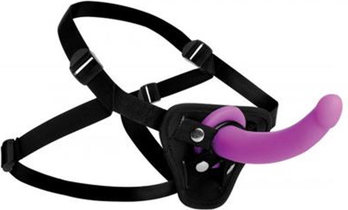 Strap U Navigator G-Spot Voorbinddildo Met Harnas - Roze