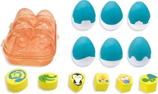 Ses Creative Speel En Leer Eieren Multicolor 6-delig