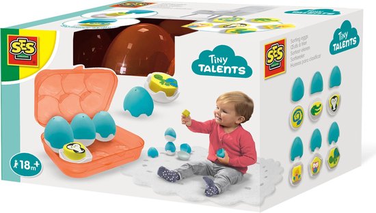 Ses Creative Speel En Leer Eieren Multicolor 6-delig