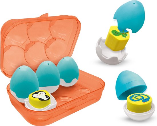 Ses Creative Speel En Leer Eieren Multicolor 6-delig