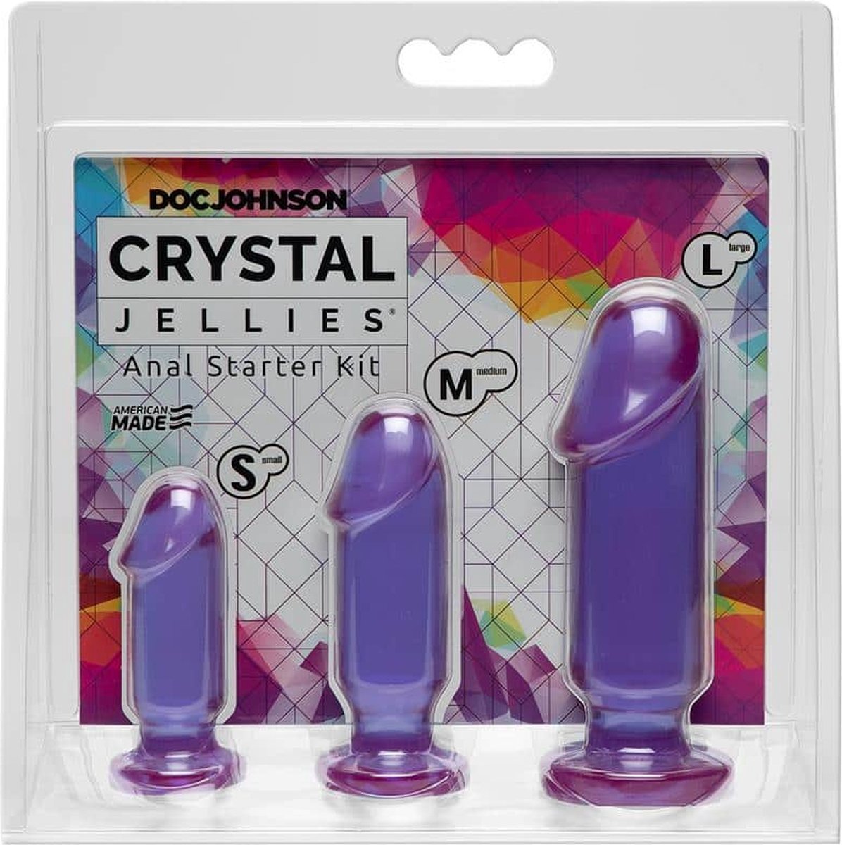 Crystal Jellies Anal Starter Kit - - Paars