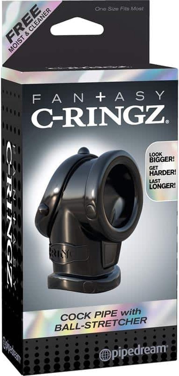 Fantasy C-ringz Cock Pipe & Ballstretcher - Zwart