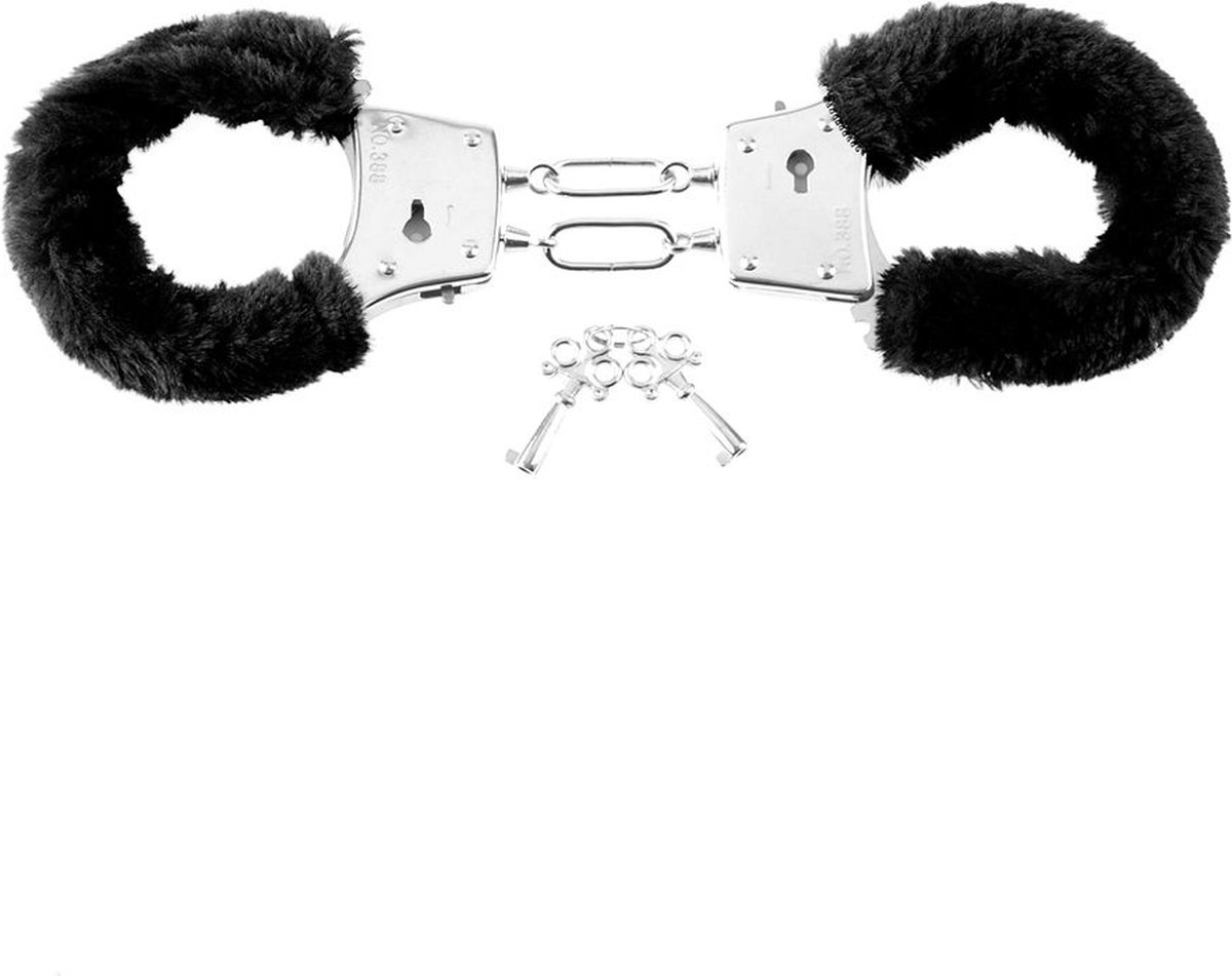 Fetish Fantasies Beginner's Furry Cuffs - Silver
