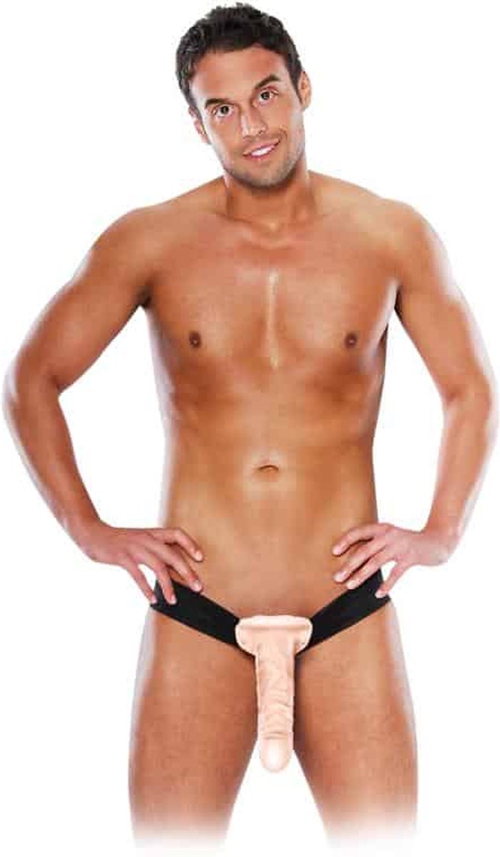Fetish Fantasies 10" Holle Strap-On - Beige