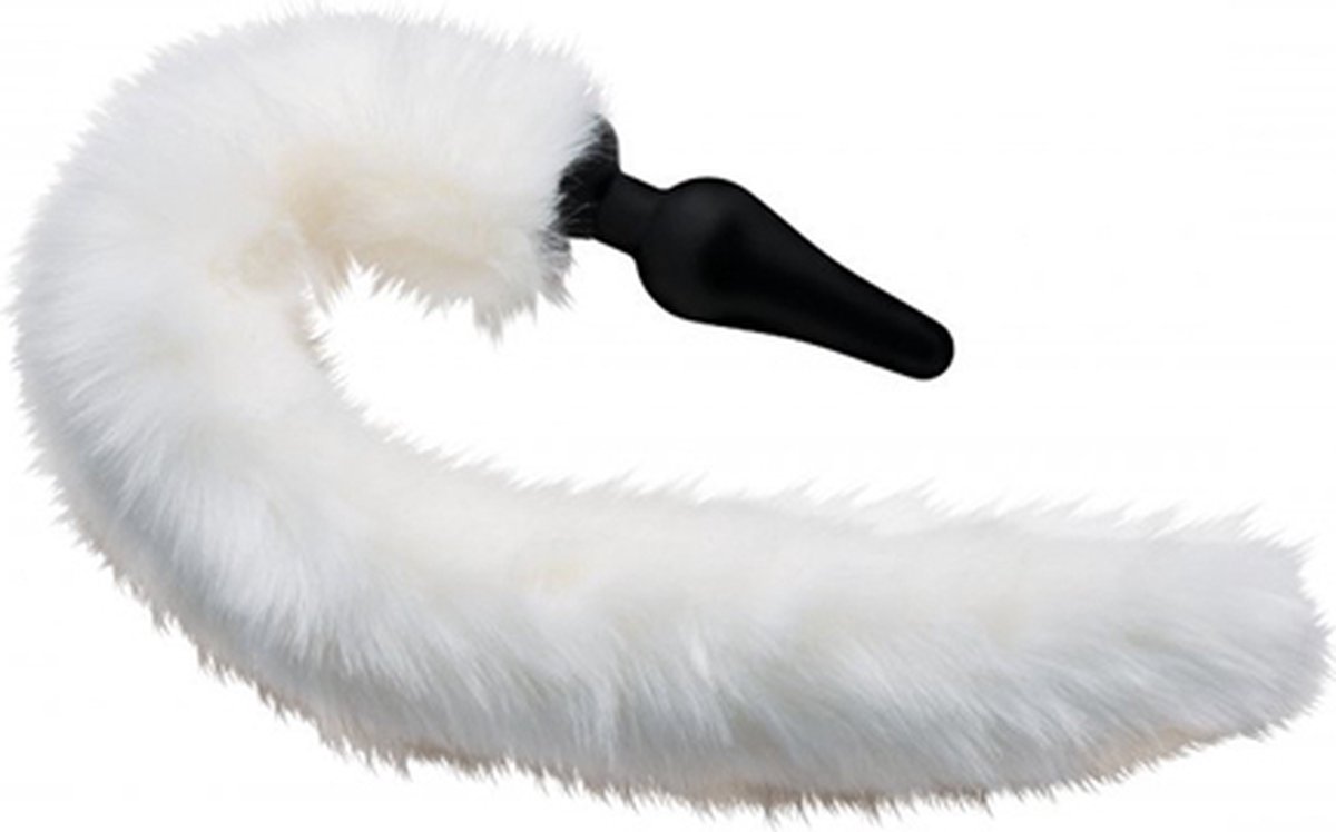 Tailz White Fox Buttplug & Haarband Set
