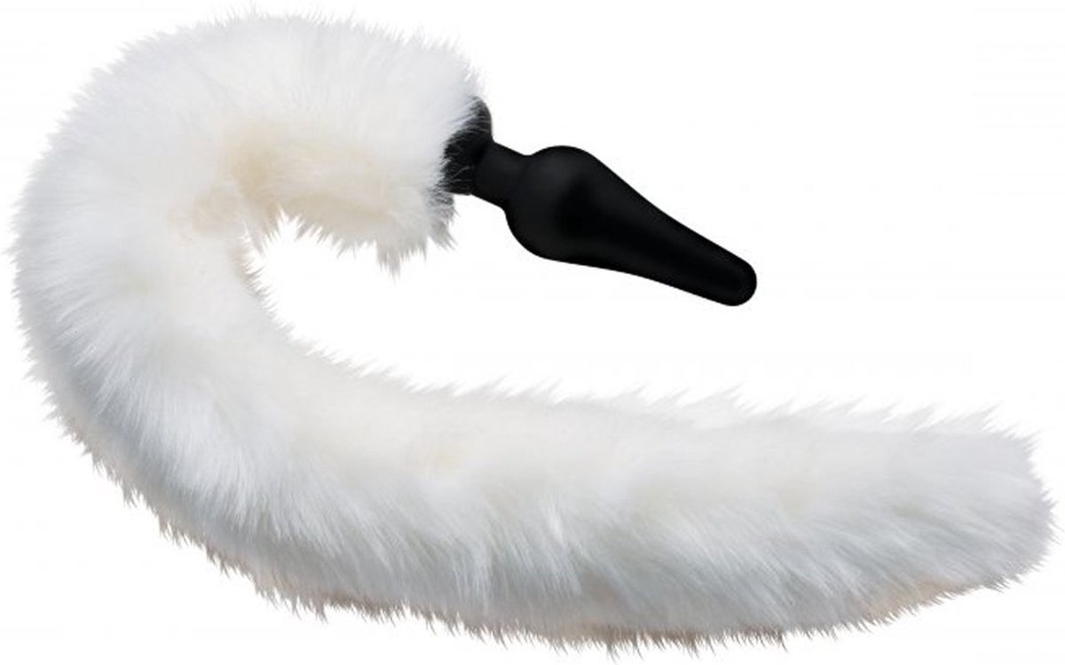Tailz White Fox Buttplug & Haarband Set