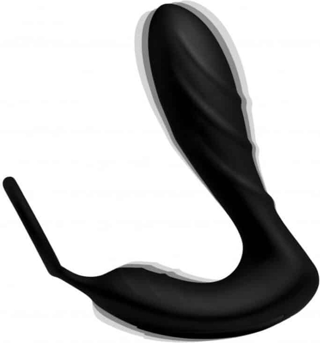 Under Control Prostaat Vibrator en Cockring met Afstandsbediening - Zwart