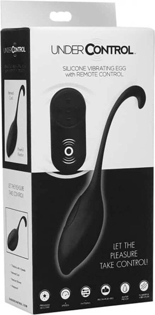 Under Control Vibrerend Eitje met Afstandsbediening - Zwart