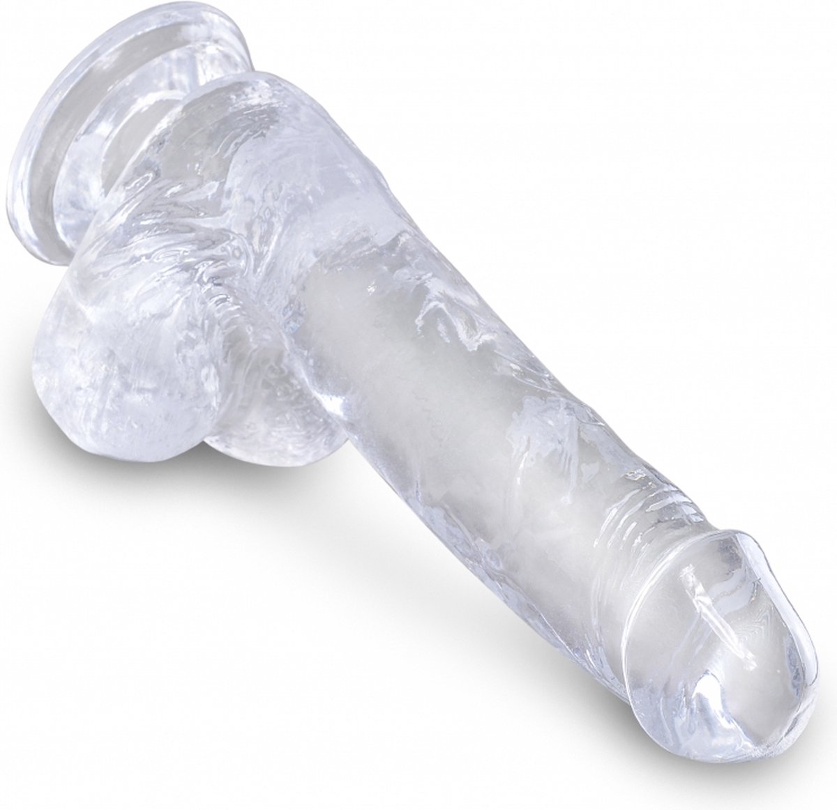 King Cock Realistische Dildo Met Ballen - Clear 6