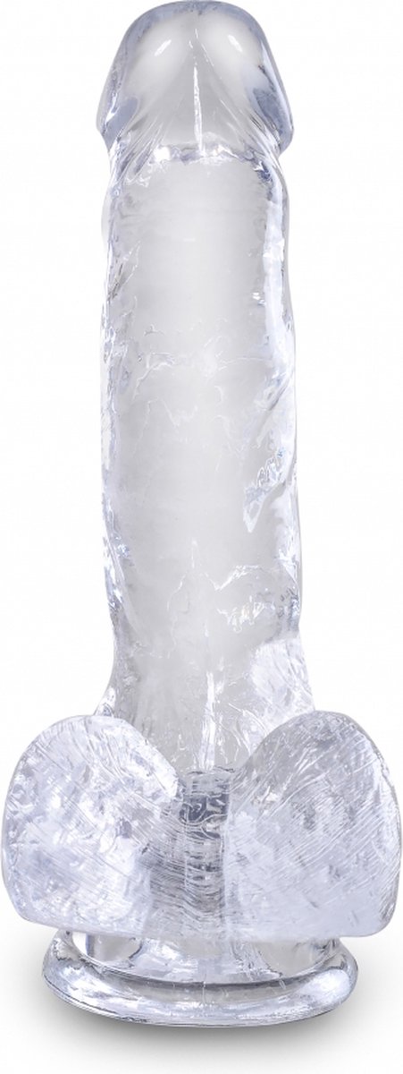 King Cock Realistische Dildo Met Ballen - Clear 6