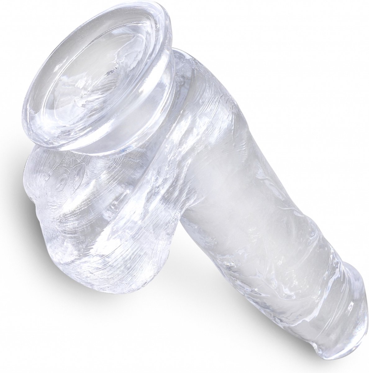 King Cock Realistische Dildo Met Ballen - Clear 6