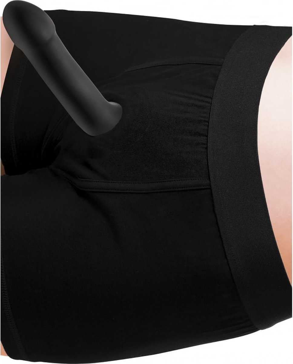 Squeeze-It Phallic Dildo - - Zwart