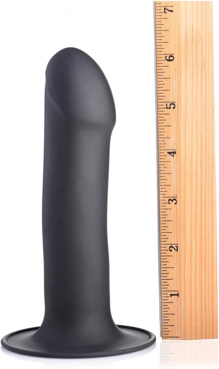 Squeeze-It Phallic Dildo - - Zwart