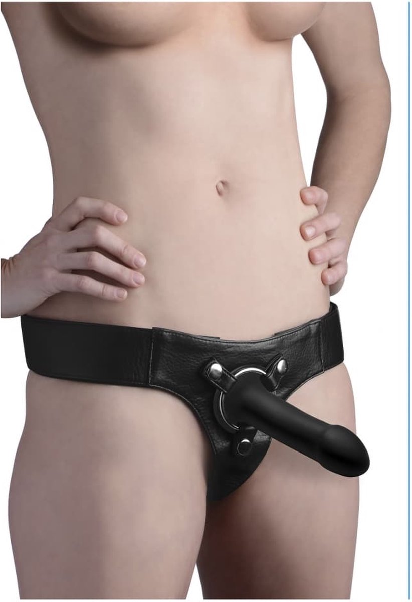 Squeeze-It Phallic Dildo - - Zwart