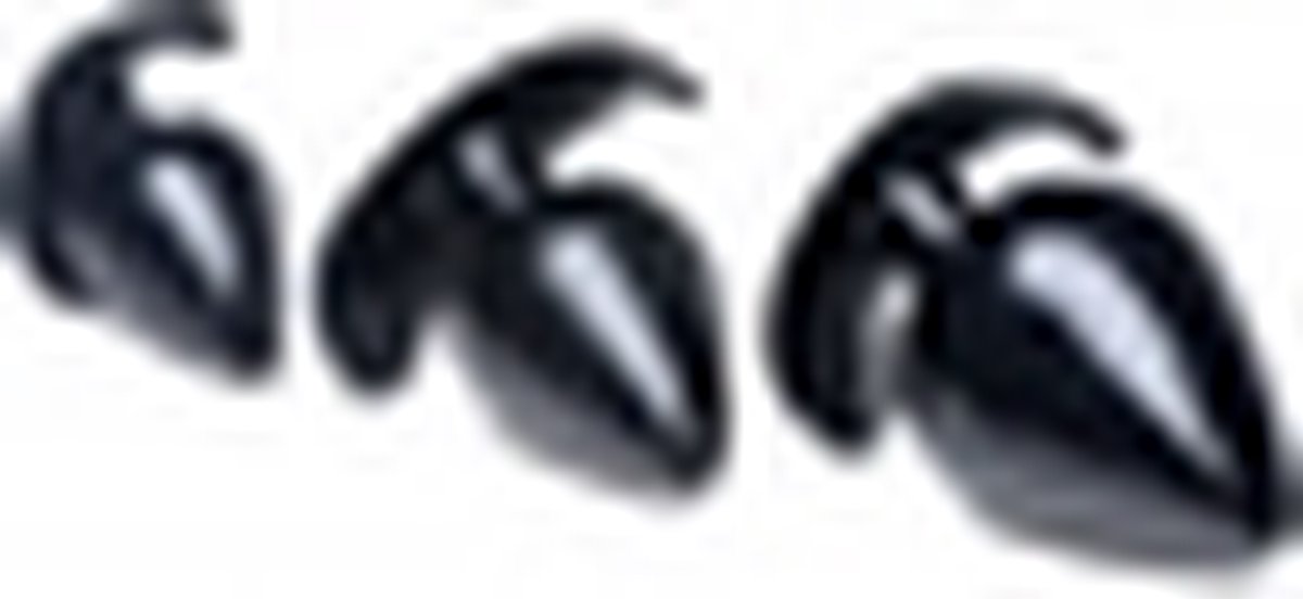 Master Series Triple Spades Driedelige Buttplug Set - Zwart