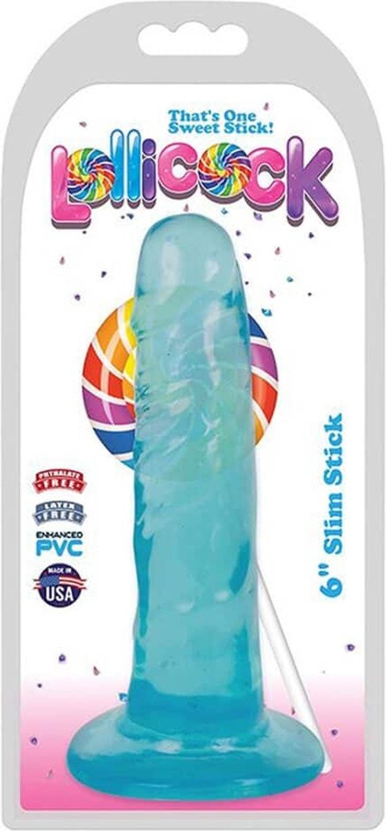 Lollicock Dildo 15 CM - Berry Ice - Blauw