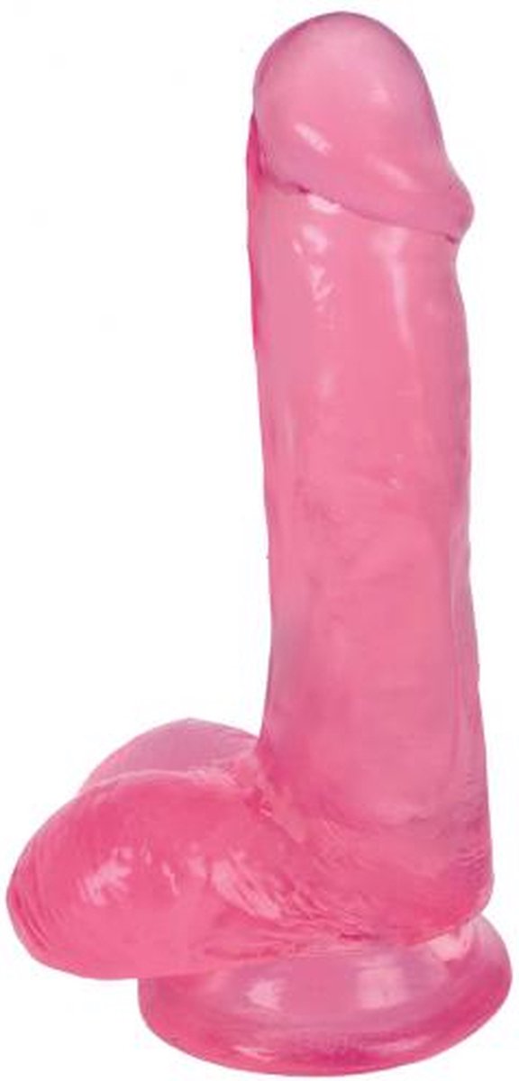 Lollicock Dildo Met Ballen 15 CM - Cherry Ice - Roze