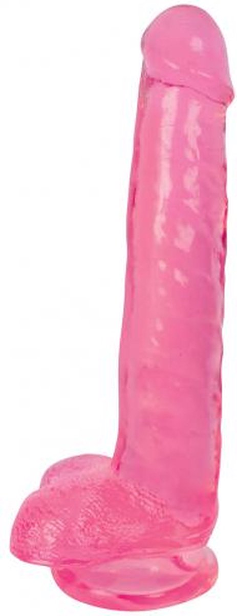 Lollicock Dildo Met Ballen 20 CM - Cherry Ice - Roze