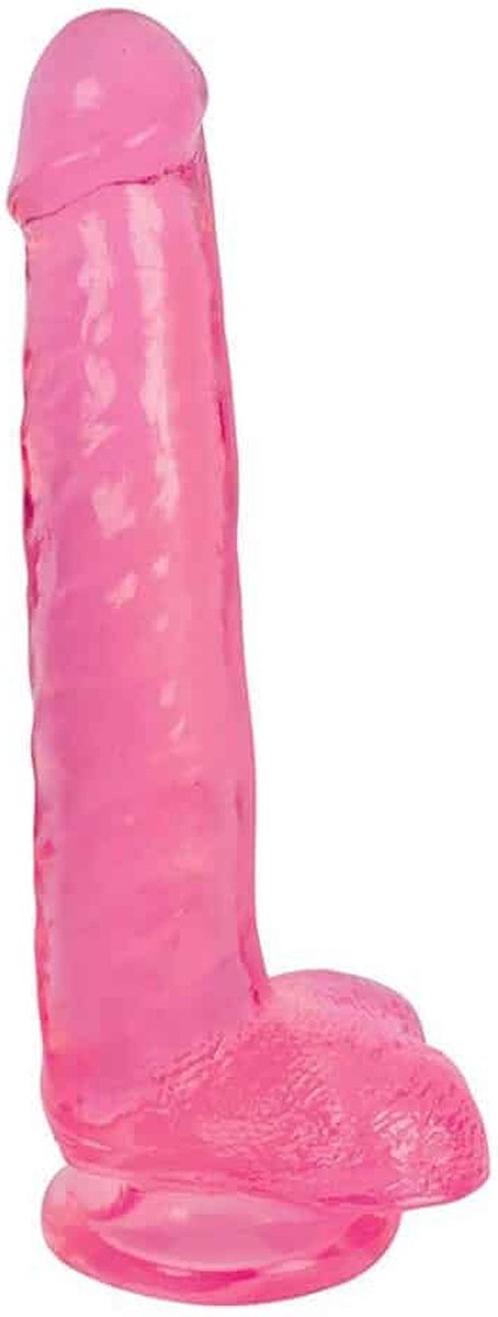Lollicock Dildo Met Ballen 20 CM - Cherry Ice - Roze