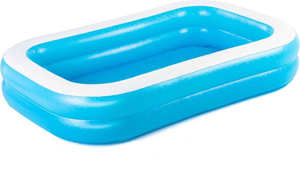 Bestway Opblaasbaar Familiezwembad - Model 54006 - 2-rings - 262x175x51cm - Blauw
