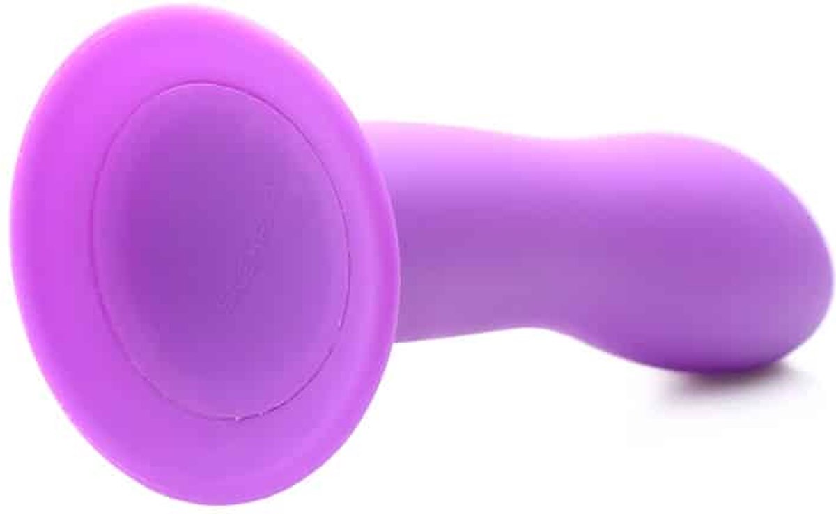 Squeeze-It Buigzame Siliconen Dildo - - Paars